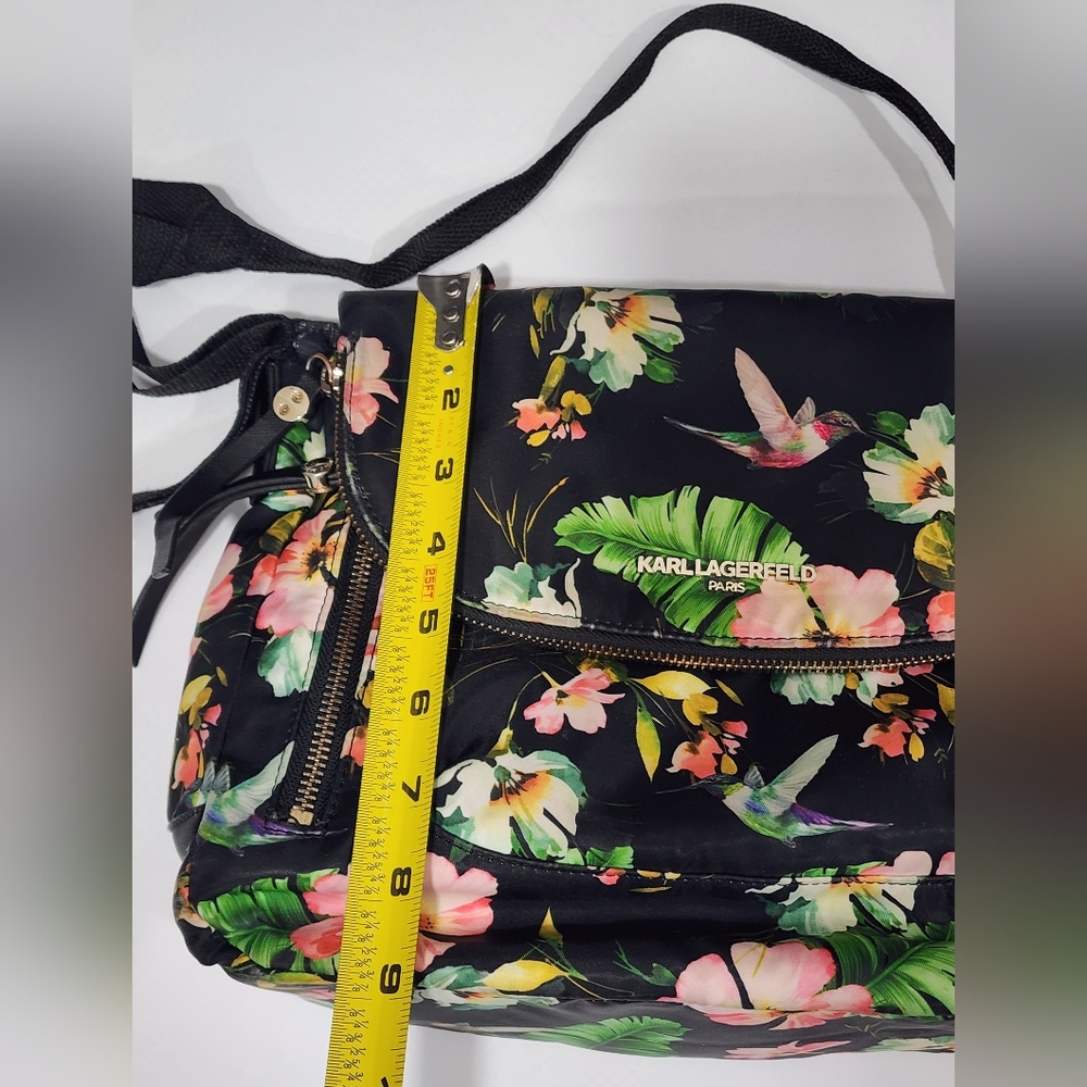 Karl Lagerfeld Black Floral Women's Bag - Picture 14 of 15